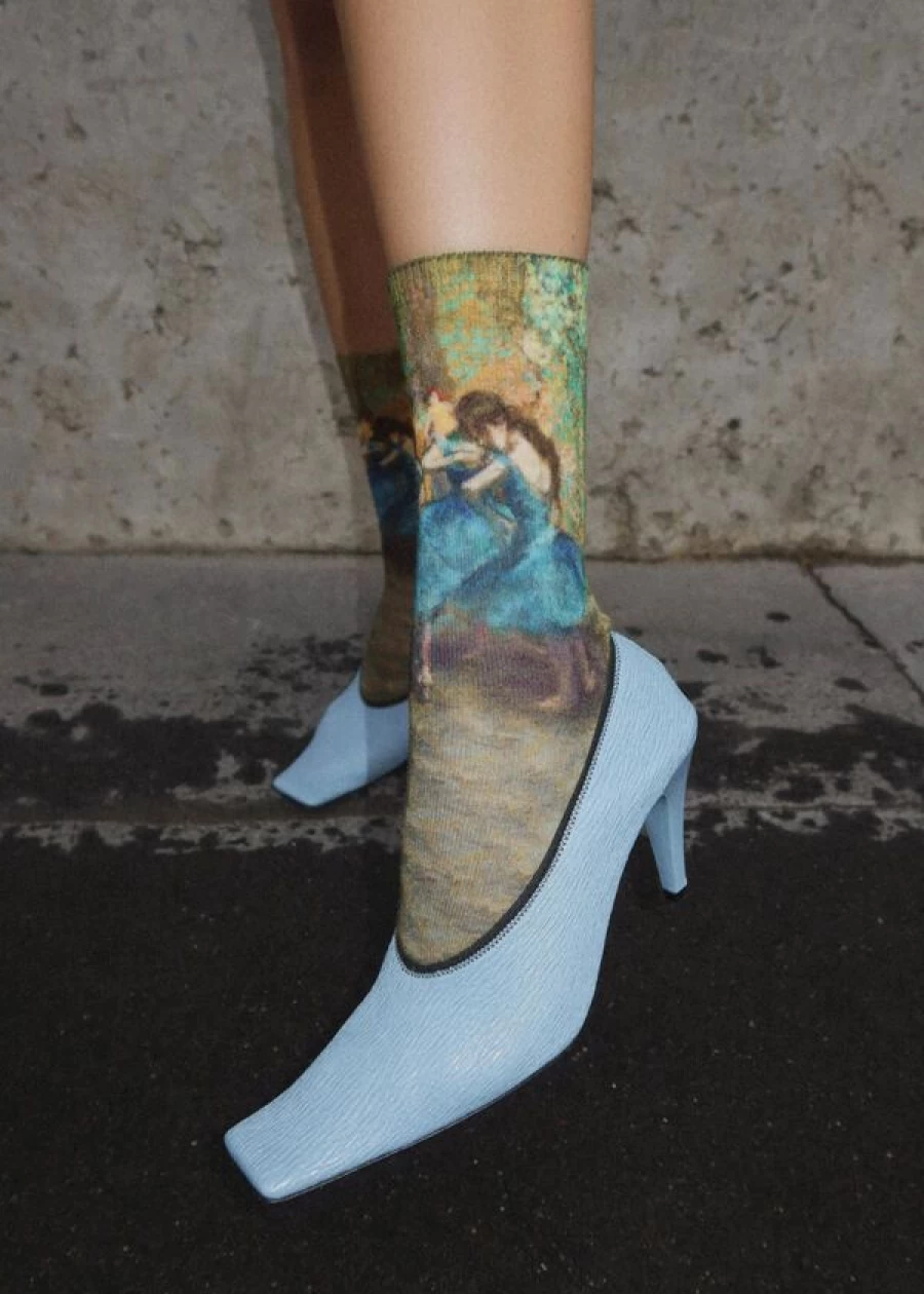 Calzedonia Degas Art Museum Inspired Short Socks in 002D Color