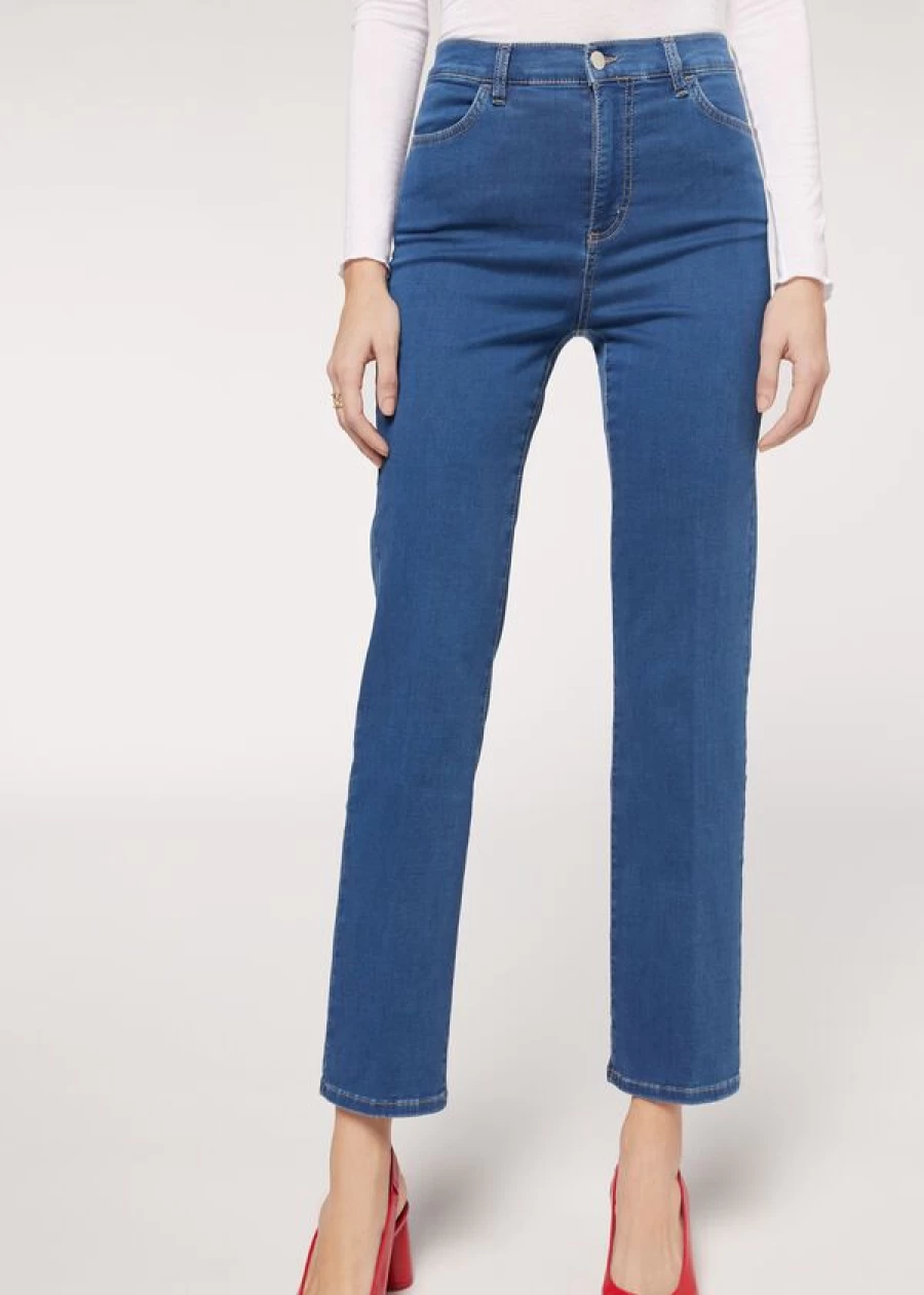 Calzedonia Comfort Eco Jeans - 3210 Blue Denim Sustainable Women's Denim Pants