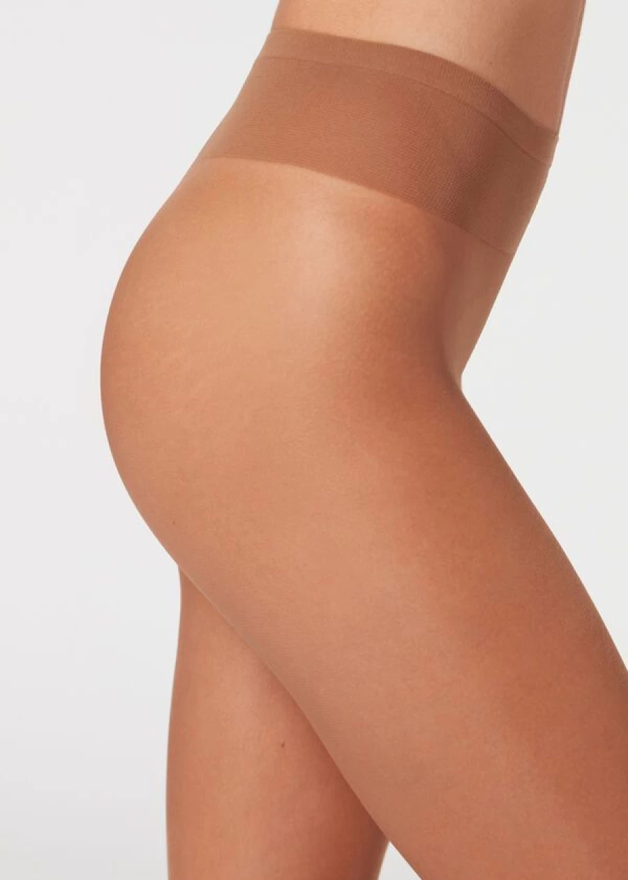 Calzedonia 20 Denier Sheer Tights in 1287 Nude 8 Tropical - Ultra Light Nude Pantyhose