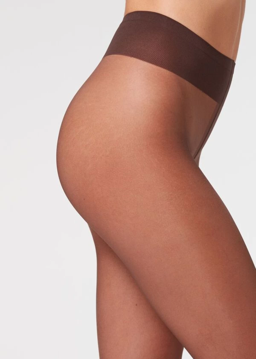 Calzedonia 20 Denier Sheer Tights in 038 - Nude 11 - Mocha Color