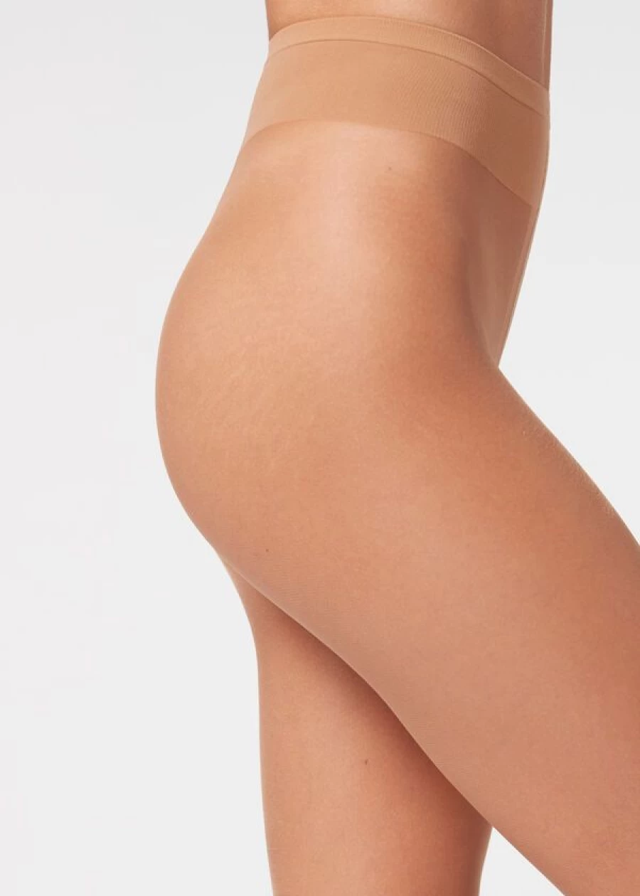 Calzedonia 20 Denier Sheer Tights in 315 Nude 7 Bronze - Ultra Sheer Pantyhose