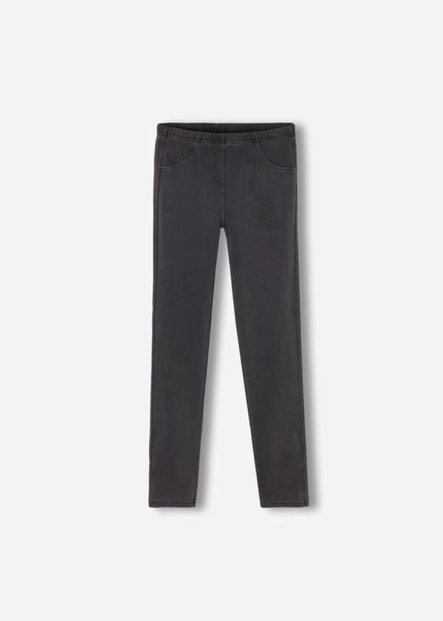 Calzedonia Grey Denim Jeggings - Stretch Comfort & Stylish Fit