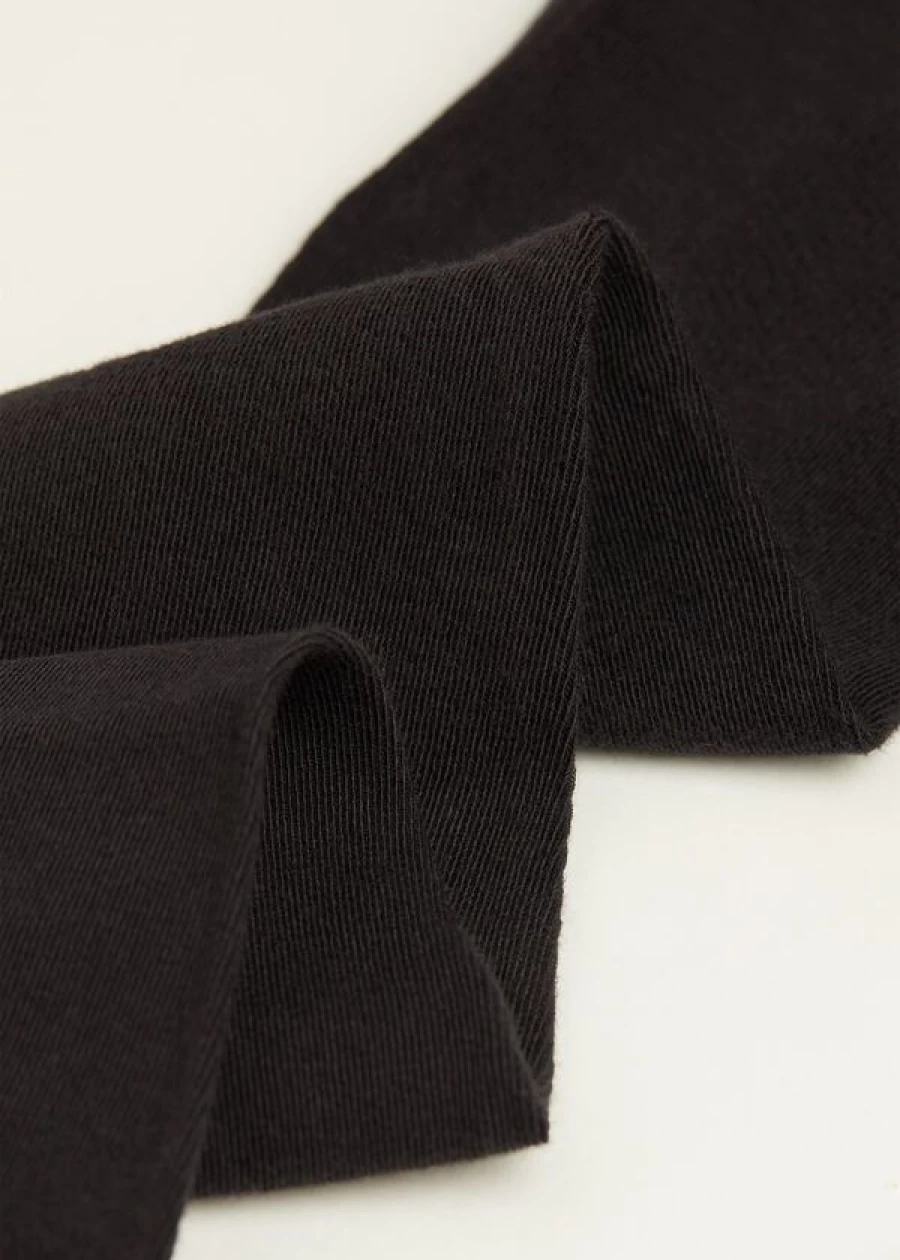 Calzedonia Eco-Friendly Cotton Tights for Women - 019 Black