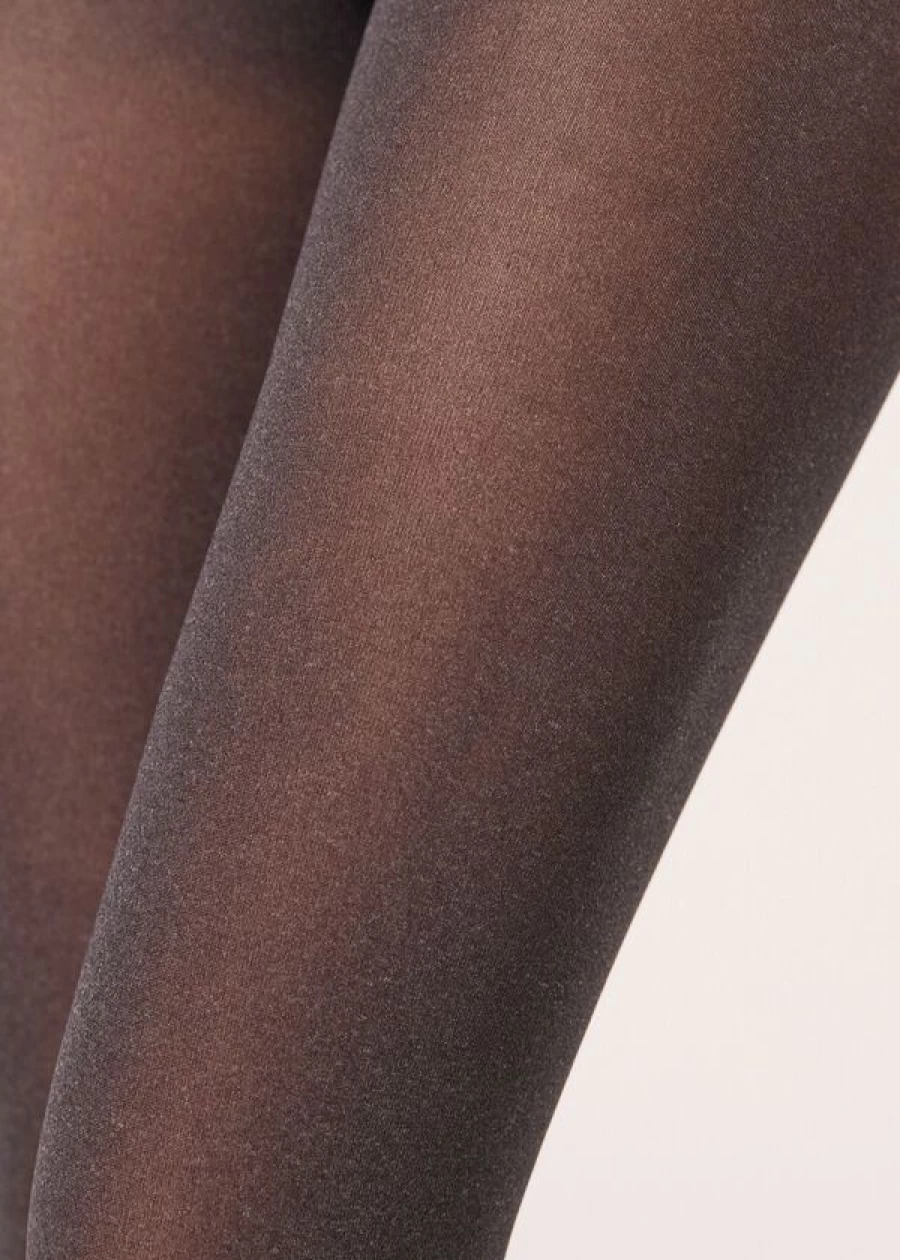 Calzedonia 50 Denier Soft Touch Comfort Tights in 4479 Dark Grey Blend