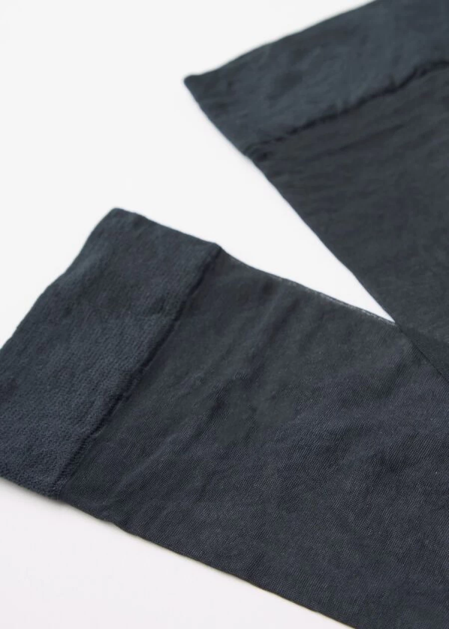Calzedonia 016 Blue 20 Denier Comfort Cuff Knee-High Socks for Women
