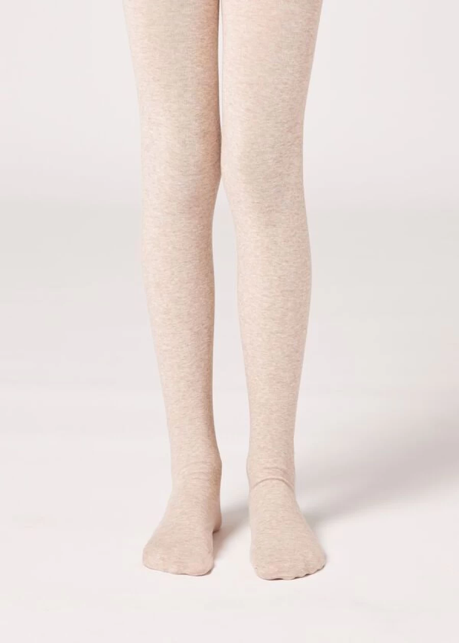 Calzedonia Eco Cotton Tights 2237 - Natural Blend | Sustainable Women's Legwear