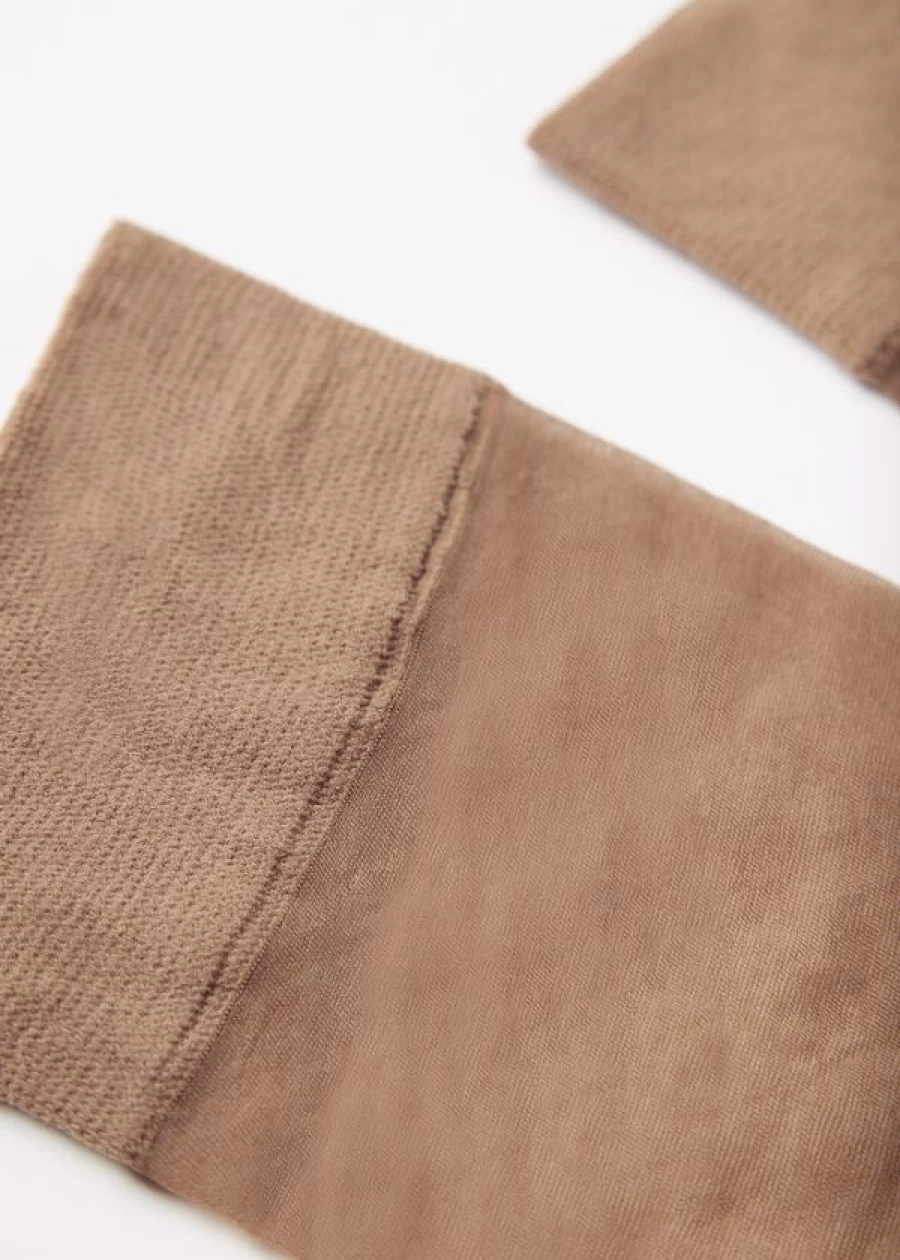 Calzedonia 20 Denier Knee-High Socks in 315 Nude 7 Bronze - Comfort Cuff Tights