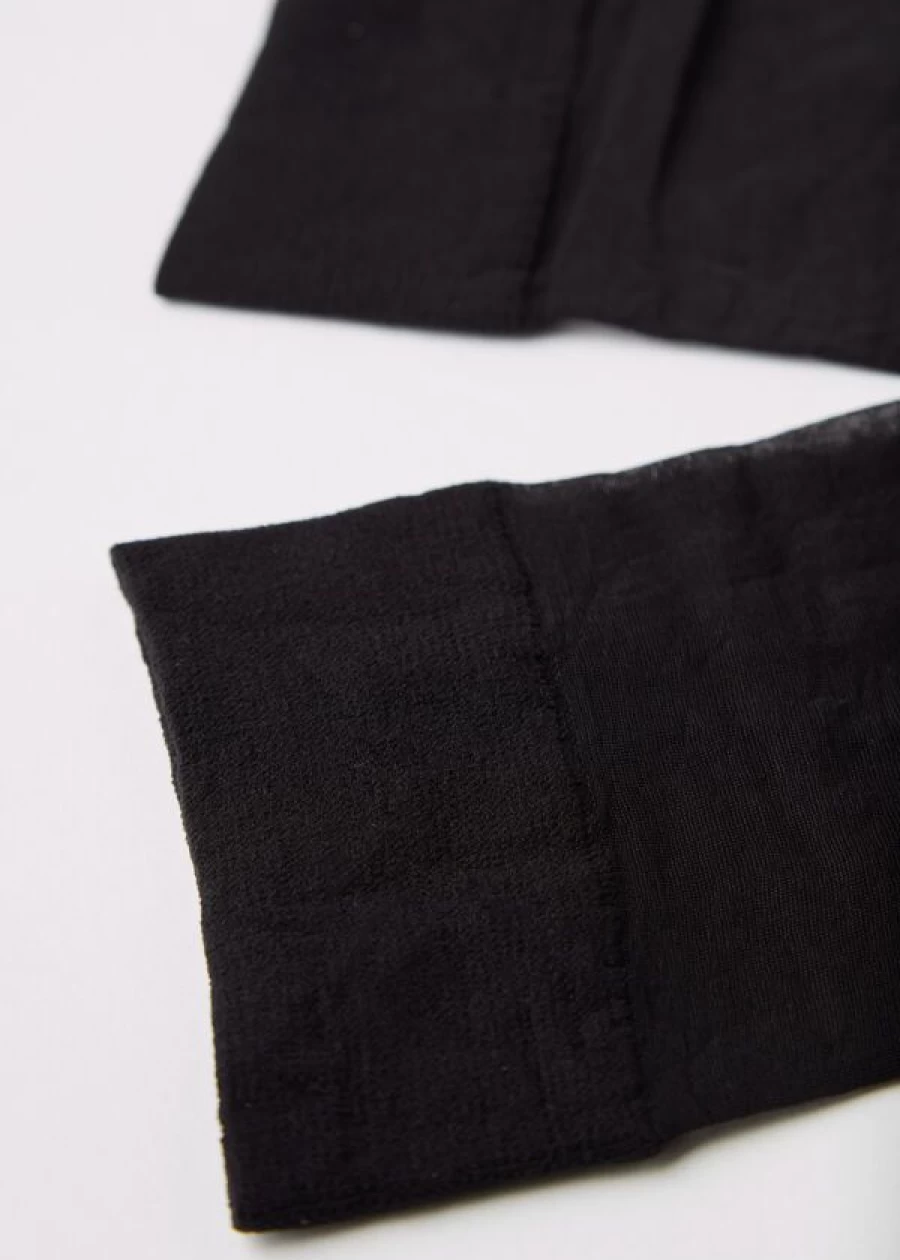 Calzedonia 20 Denier Black Knee-High Socks with Comfort Cuff