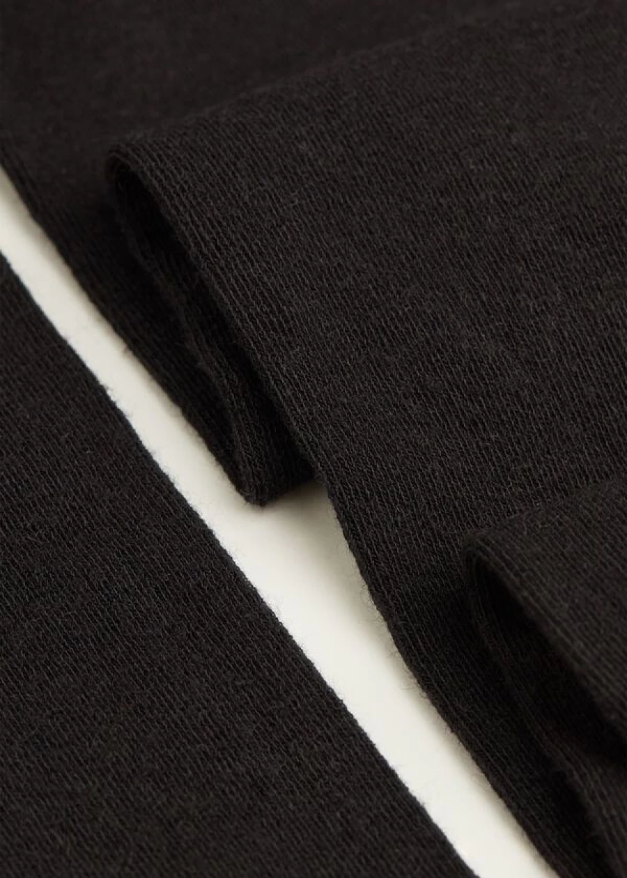 Calzedonia Girls' Super Opaque Cashmere Tights - 019 Black, Warm & Soft Winter Tights for Kids