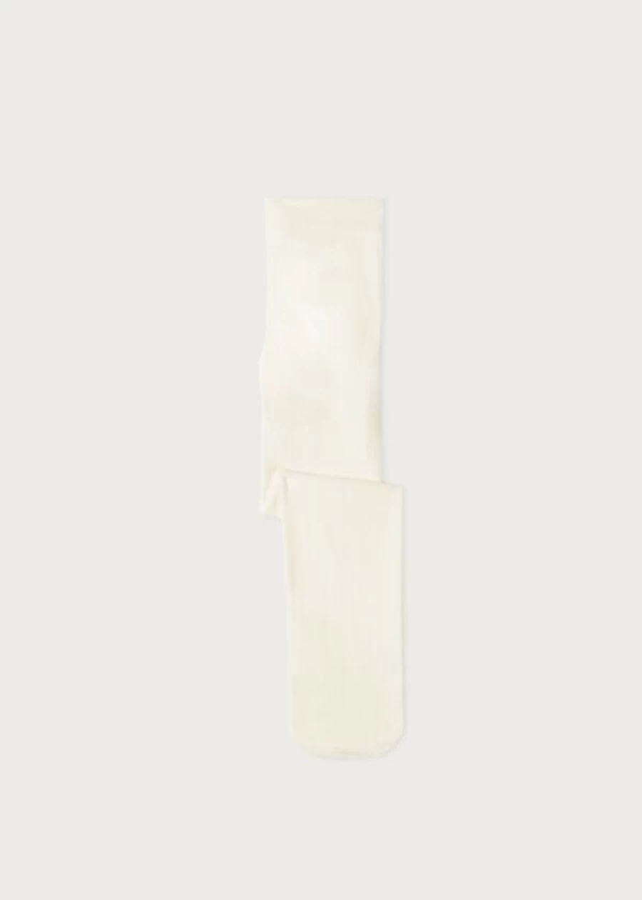 Calzedonia Eco-Friendly Cotton Tights for Women - 1297 Milk White | Comfortable & Sustainable