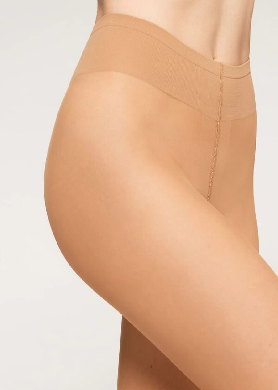 Calzedonia 20 Denier Sheer Matt Tights in 582 Nude 6 Elixir Caramel - Comfortable & Matte Finish