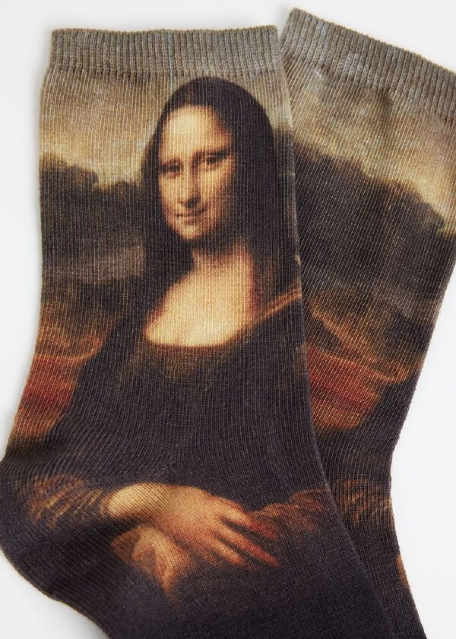 Calzedonia Art Museum Inspired Short Socks in 005D Ac-St.Leonardo Color