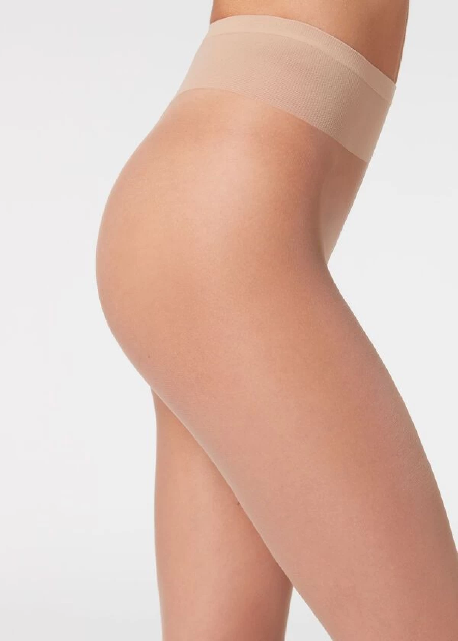 Calzedonia 20 Denier Sheer Tights in 005 Nude 1 Sand Light Beige - Ultra Sheer Pantyhose